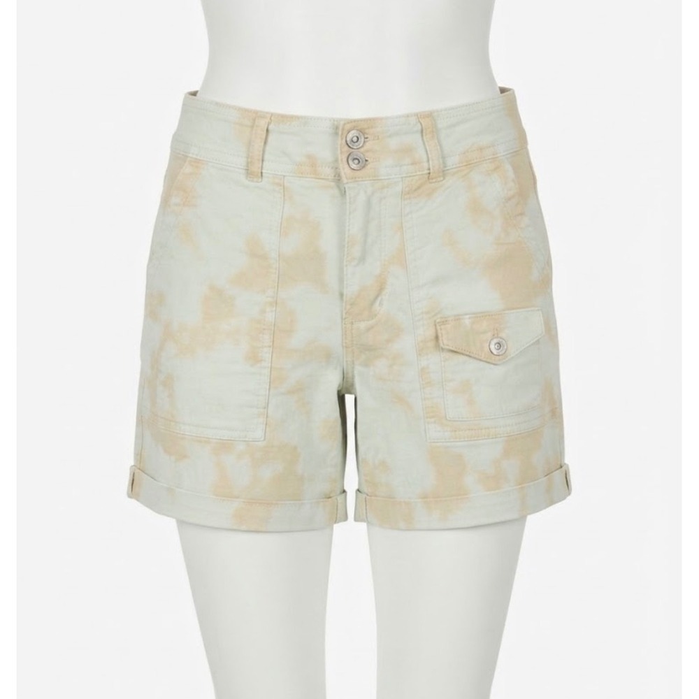 Anthropologie The Wanderer Tie Dye Utility Shorts Cuffed 27 Ethereal 70s Style